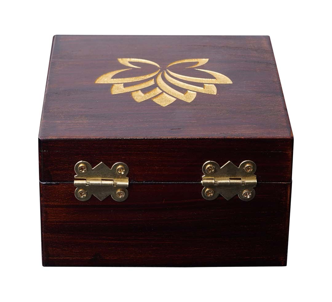 Lotus Motif Jewellery Box